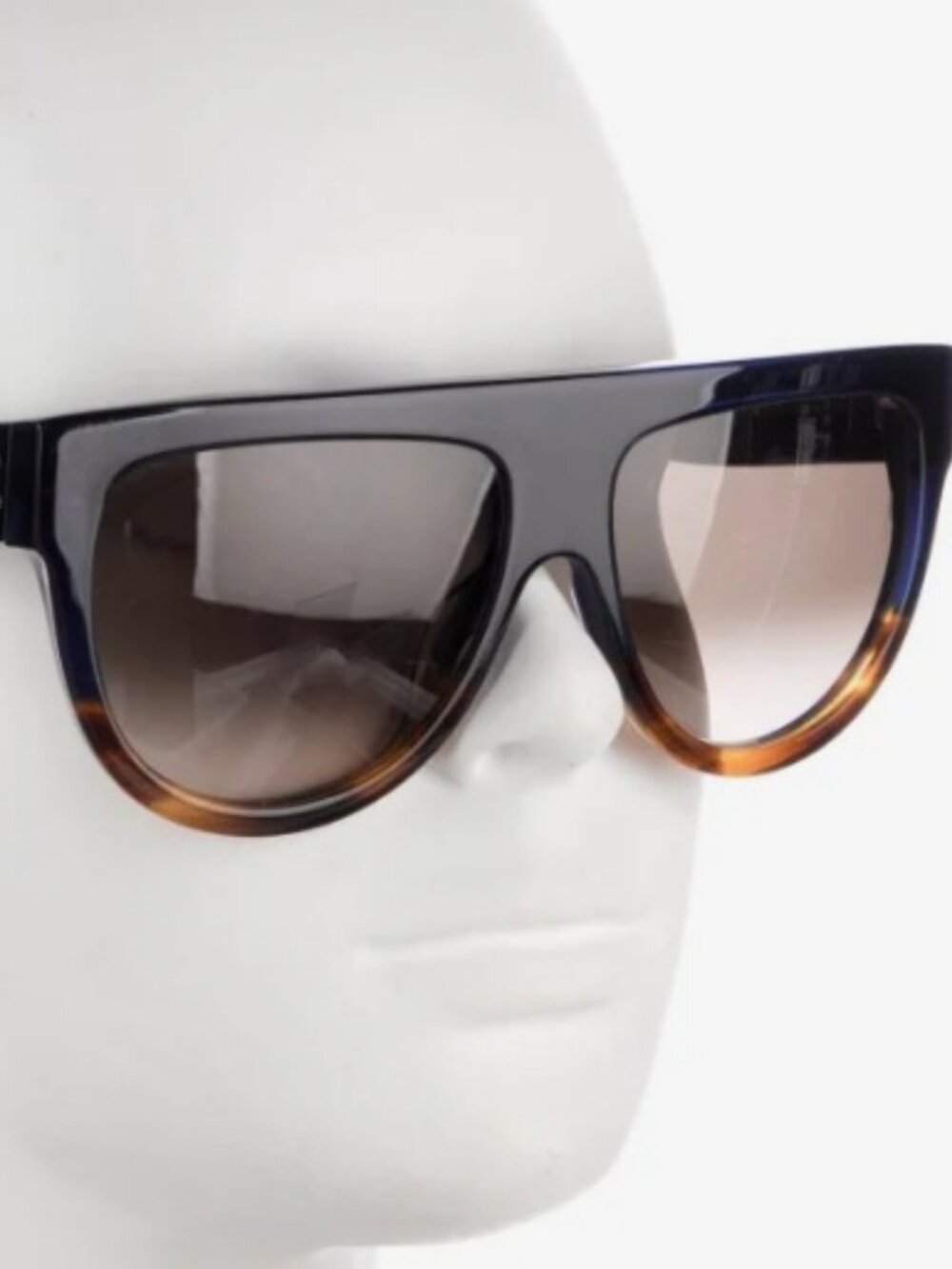 CELINE Oversized Gradient Blue Tortoiseshell Sunglasses CL41026S